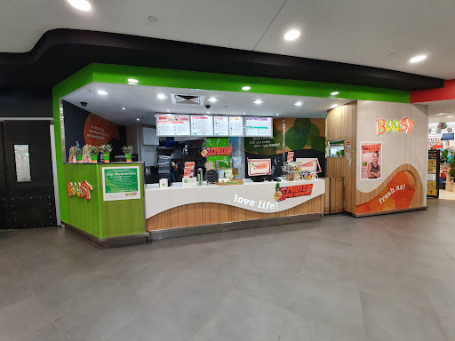 Boost Juice Toowong counter and menu boards